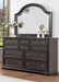 Crown Mark Furniture Duke Mirror in Dark Brown - Olympia Furniture (Saint George, Utah)