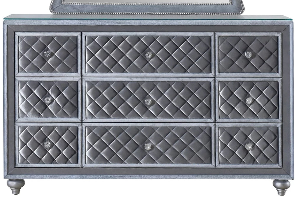 Crown Mark Furniture Voltare Dresser in Dark Grey - Olympia Furniture (Saint George, Utah)