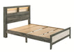 Crown Mark Furniture Rhett King Platform Bed in Gray - Olympia Furniture (Saint George, Utah)