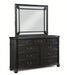 Crown Mark Furniture Kingsbury 9 Drawer Dresser in Black - Olympia Furniture (Saint George, Utah)