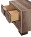 Crown Mark Furniture Rangley 2 Drawer Nightstand in Brown - Olympia Furniture (Saint George, Utah)
