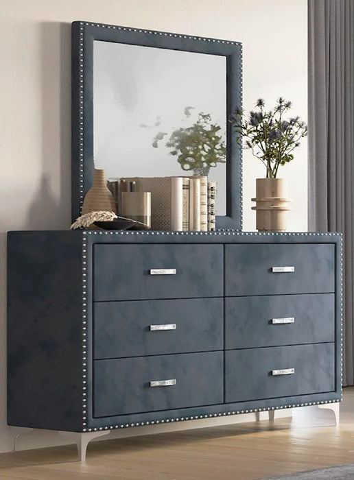 Crown Mark Furniture Lucinda Dresser Mirror in Gray - Olympia Furniture (Saint George, Utah)