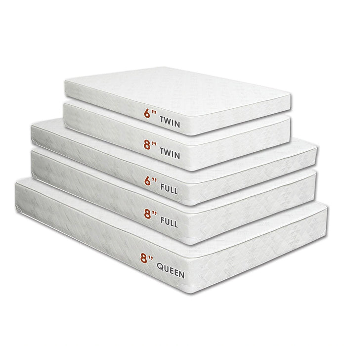 Daisy White 6" Bunkie Board Combo Mattress