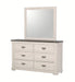 Crown Mark Furniture Leighton 6 Drawer Dresser in White - Olympia Furniture (Saint George, Utah)