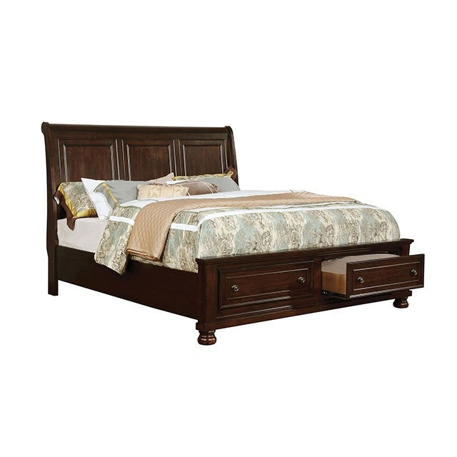 Castor Bed Black, Chrome, & White