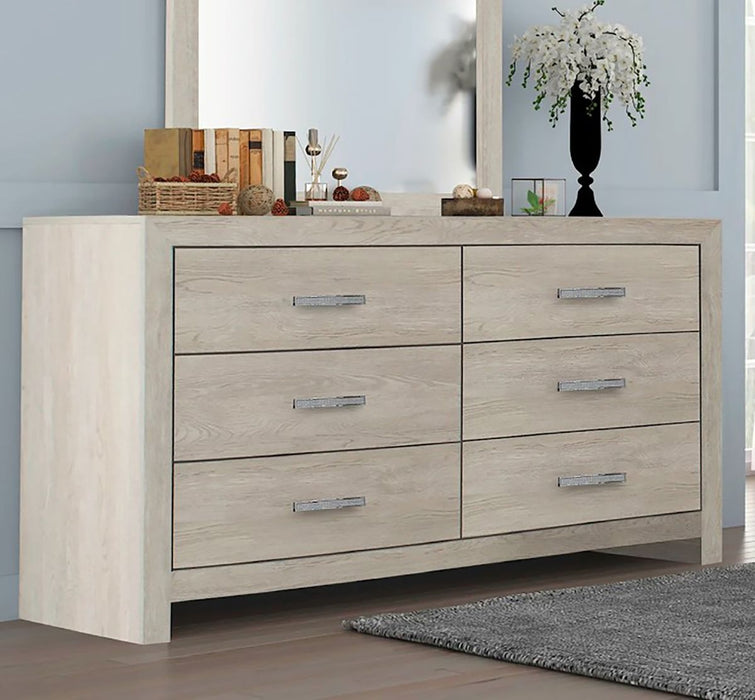 Crown Mark Furniture Jaylen 6 Drawer Dresser in Gray - Olympia Furniture (Saint George, Utah)
