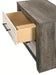 Crown Mark Furniture Rhett 2 Drawer Nightstand in Gray - Olympia Furniture (Saint George, Utah)