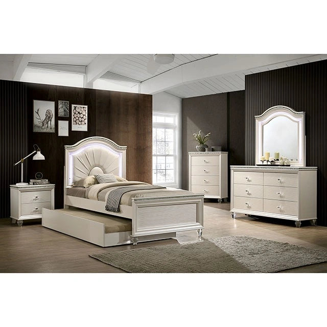 Allie Bed Beige & Pink
