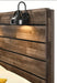 Crown Mark Furniture Carter Full Platform Bed in Brown - Olympia Furniture (Saint George, Utah)