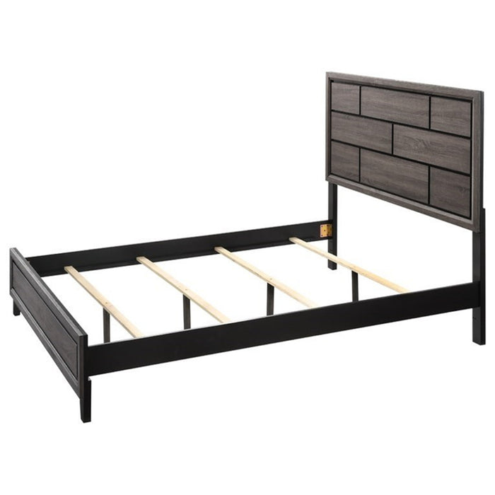 Crown Mark Akerson Queen Panel Bed in Grey - Olympia Furniture (Saint George, Utah)