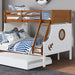 Nautia Twin/Full Bunk Bed Black & White - Olympia Furniture (Saint George, Utah)