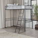 Myles Twin Loft Bed White, Silver & Black - Olympia Furniture (Saint George, Utah)