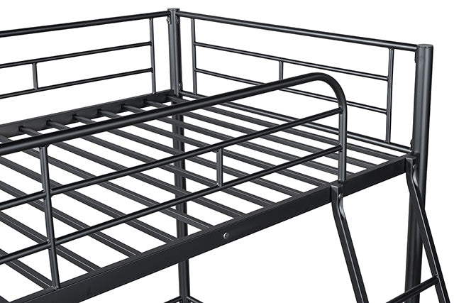 Myles Twin Loft Bed White, Silver & Black - Olympia Furniture (Saint George, Utah)