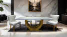 Portanova Gold Chair (2/CTN) - Olympia Furniture (Saint George, Utah)