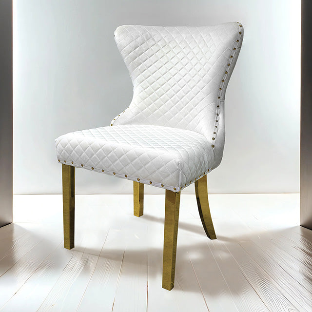 Portanova Gold Chair (2/CTN) - Olympia Furniture (Saint George, Utah)