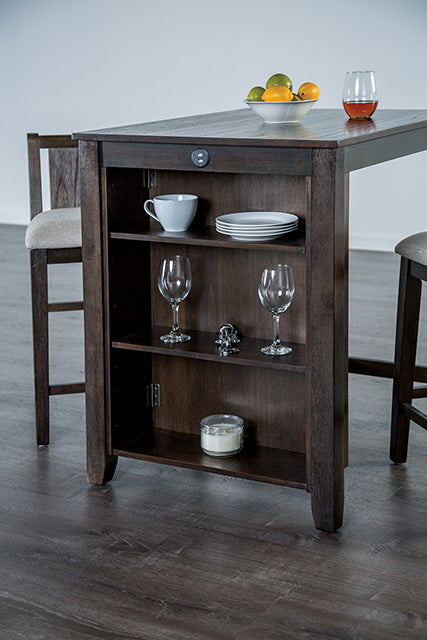 Lescles 3 Pc Counter Ht Set (1 Table + 2 Chairs) - Olympia Furniture (Saint George, Utah)