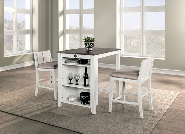 Lescles 3 Pc Counter Ht Set (1 Table + 2 Chairs) - Olympia Furniture (Saint George, Utah)
