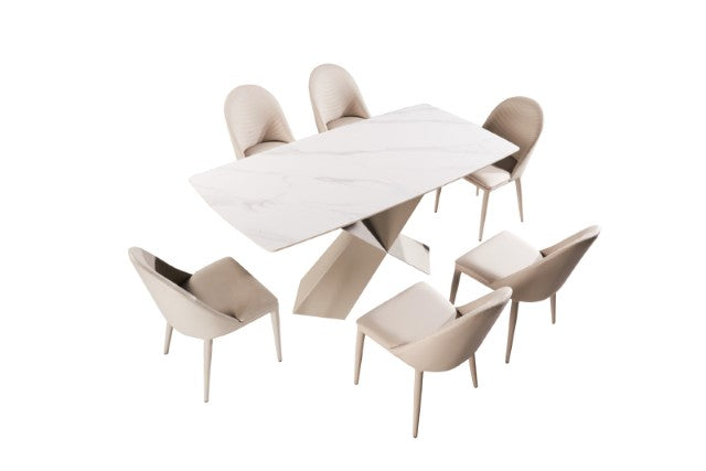Lenvik 7 Pc Dining Table Set - Olympia Furniture (Saint George, Utah)