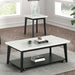 Thisted Rectangle Marble Coffee Table w/ Casters - Olympia Furniture (Saint George, Utah)