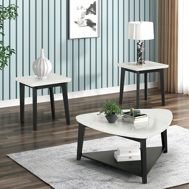 Thisted Triangle Marble Coffee Table - Olympia Furniture (Saint George, Utah)