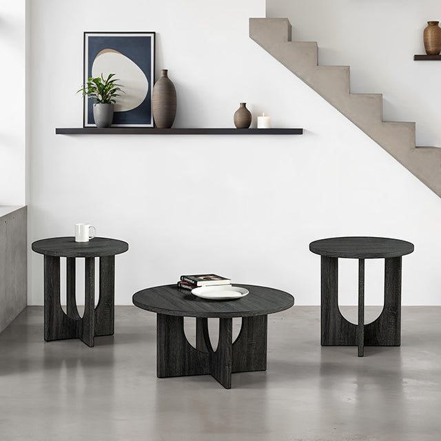 Holen 3 Pc. Table Set Gray - Olympia Furniture (Saint George, Utah)