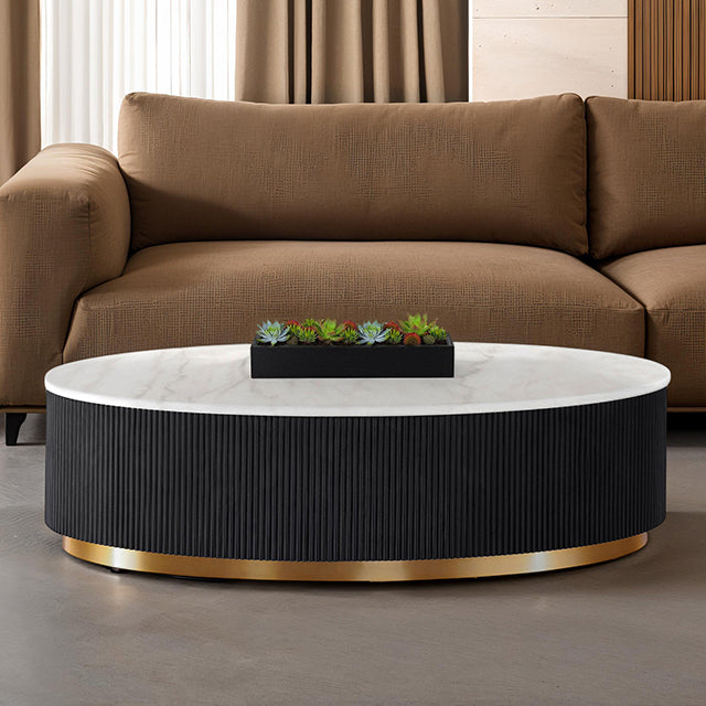 Virden Oval Cocktail Table - Olympia Furniture (Saint George, Utah)