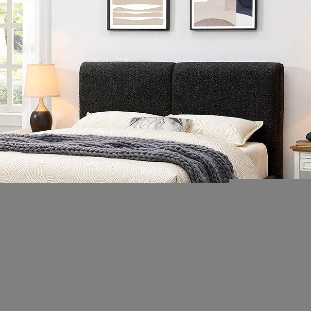Stavern E.King, Full, & Queen Bed Grey & Black