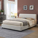 Vertham E.King, Full, & Queen Bed White & Black - Olympia Furniture (Saint George, Utah)
