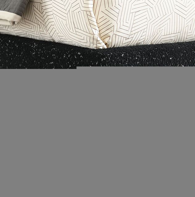 Laverni E.King, Full, & Queen Bed White, Grey, & Black