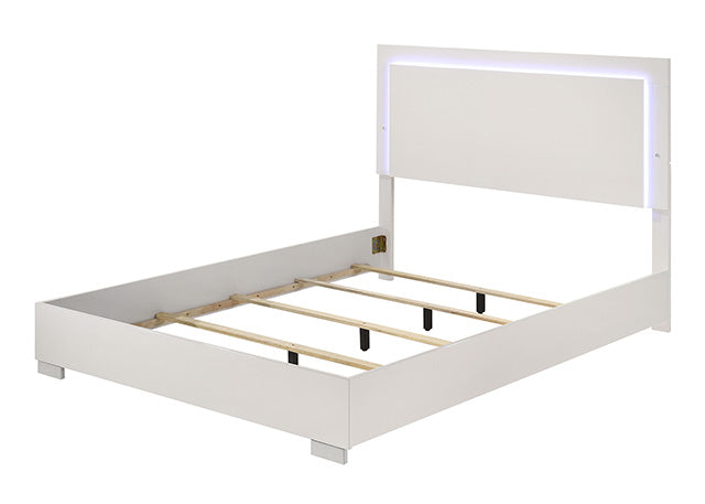 Sinistra Bed Beige, Black, White - Olympia Furniture (Saint George, Utah)