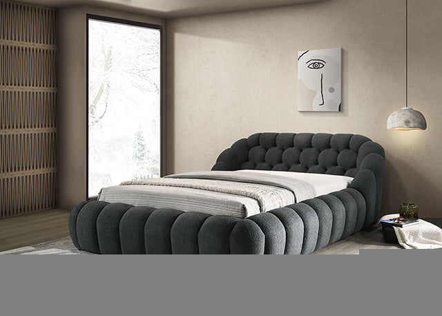 Newquay E.King & Queen Bed White, Grey, & Black