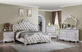 Ventresca Bed White & Chrome - Olympia Furniture (Saint George, Utah)