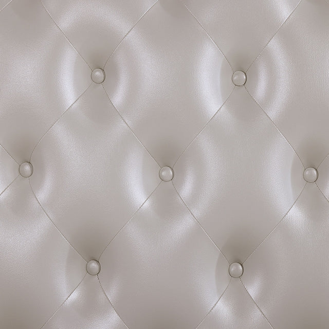 Ventresca Bed White & Chrome - Olympia Furniture (Saint George, Utah)