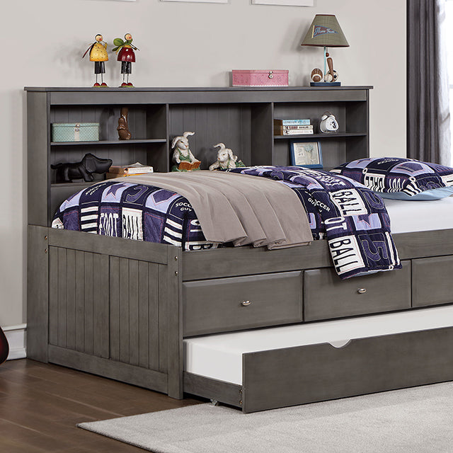 TIBALT DayBed w/ Trundle, Dark Gray