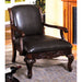 Sheffield Antique Dark Cherry Accent Chair - Olympia Furniture (Saint George, Utah)
