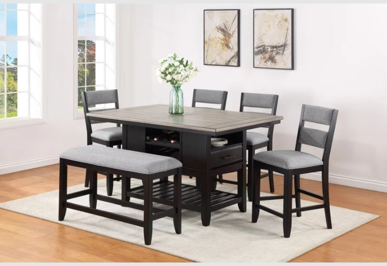 Crown Mark Furniture Frey Counter Height Chair in Dark Brown (Set of 2) - Olympia Furniture (Saint George, Utah)