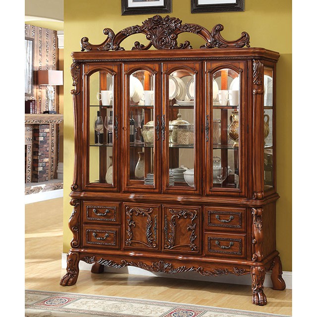 Medieve Antique Oak Hutch & Buffet - Olympia Furniture (Saint George, Utah)