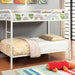 Rainbow Twin/Twin Bunk Bed Black, Silver, & White - Olympia Furniture (Saint George, Utah)
