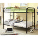 Rainbow Twin/Twin Bunk Bed Black, Silver, & White - Olympia Furniture (Saint George, Utah)