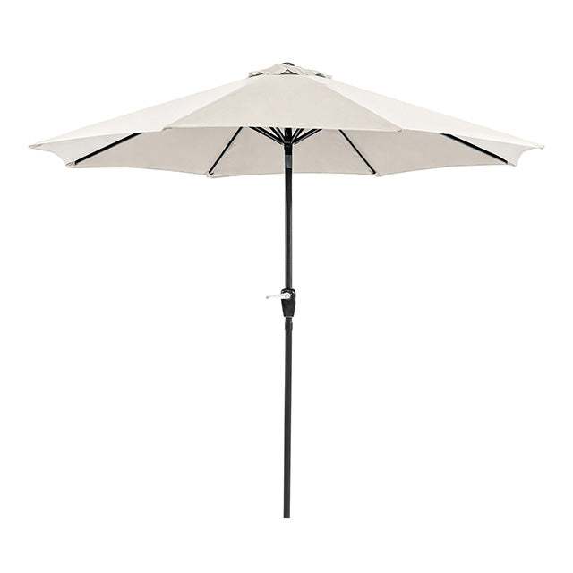 Soli 9' Outdoor Umbrella w/ Auto Tilt + 21" Round Base - Olympia Furniture (Saint George, Utah)