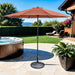 Mora 11' Outdoor Umbrella + 21" Round Base - Olympia Furniture (Saint George, Utah)