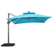 Sano 10 Ft Square Umbrella w/ Double Top w/ LED + 37" Large Base - Olympia Furniture (Saint George, Utah)
