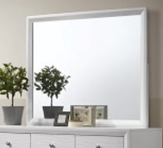 Crown Mark Furniture Evan Mirror in White - Olympia Furniture (Saint George, Utah)