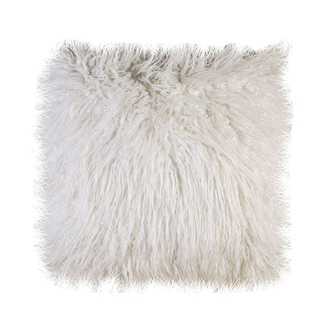 Sheri White 20" X 20" Pillow, Shaggy White (2/CTN) - Olympia Furniture (Saint George, Utah)