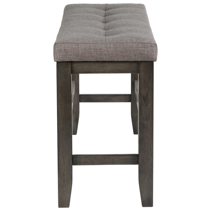 Crown Mark Bardstown Counter Height Bench in Gray - Olympia Furniture (Saint George, Utah)