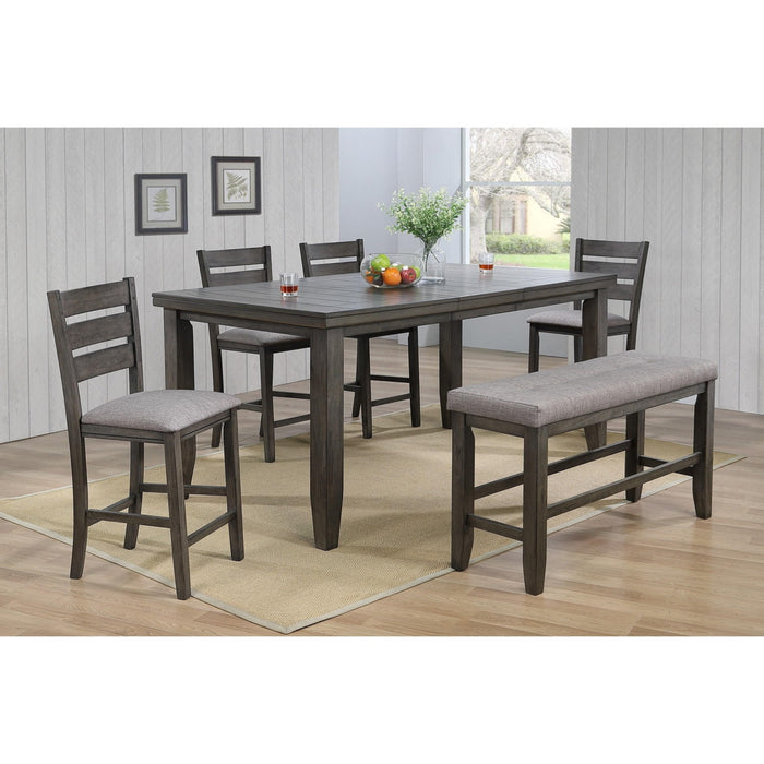 Crown Mark Bardstown Counter Height Table in Gray - Olympia Furniture (Saint George, Utah)