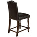 Crown Mark Langley Counter Height Chair (Set of 2) in Dark Brown 2766S-24-ESP - Olympia Furniture (Saint George, Utah)