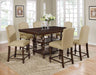 Crown Mark Langley Counter Height Table in Dark Brown - Olympia Furniture (Saint George, Utah)