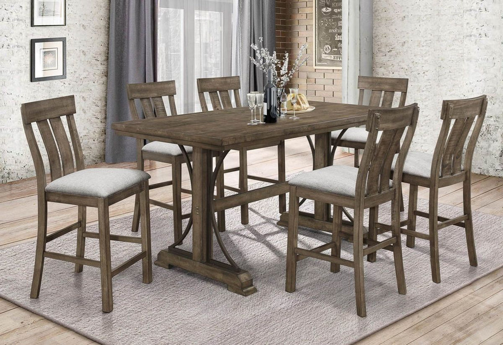 Crown Mark Quincy Rectangular Counter Height Table in Light Brown 2831T-3671-TOP - Olympia Furniture (Saint George, Utah)