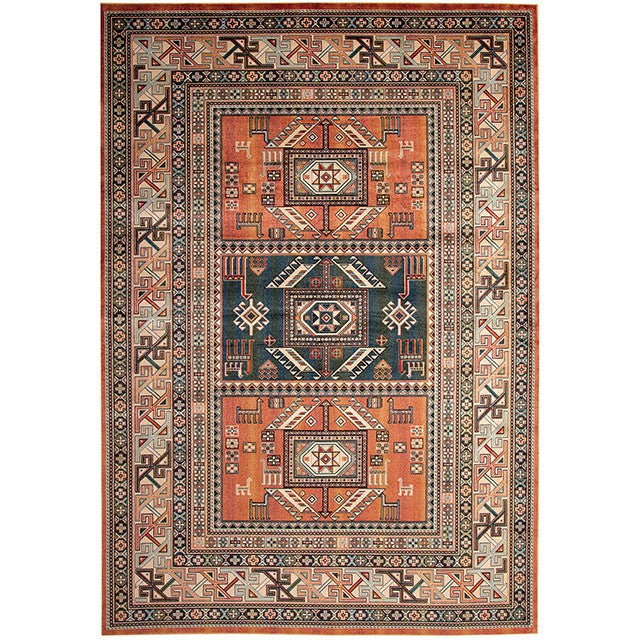 Mortsel Orange/Multi 5'3" X 7'6" Area Rug - Olympia Furniture (Saint George, Utah)